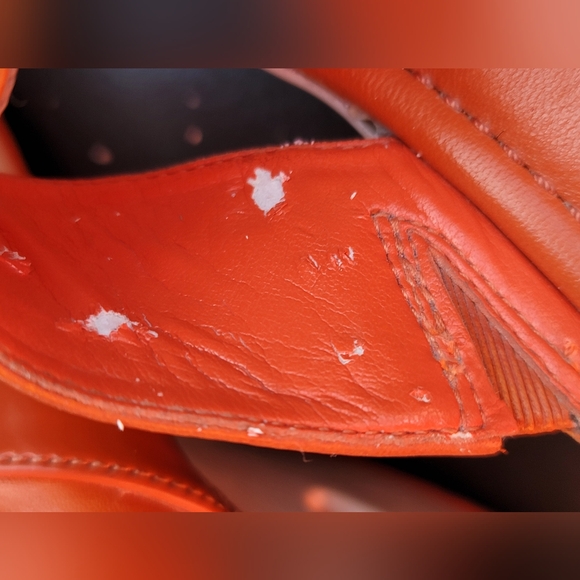 Cole Haan vintage sandals with Nike Air Wmns 6.5 orange - Picture 10 of 10